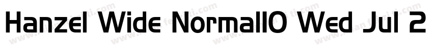 Hanzel Wide Normal10 Wed Jul 28字体转换